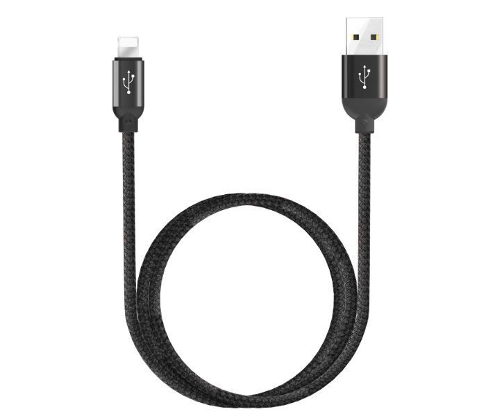 Wiwu YZ-1031200MM 1200Mm Yz-103 Atom Lightning Charging and Synic Cable - Black - Zoom Image