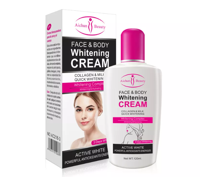 Aichun Beauty 120ml Collagen Milk Bleaching Skin Whitening Face and Body Cream - Zoom Image 3