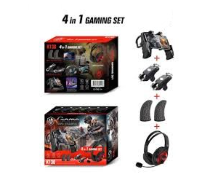 Jongo Pubg 4 in 1 Gaming Set - Black - Zoom Image