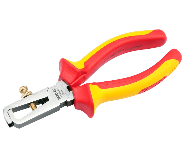 Yato YT-21160 6 Inch Cr-V Steel Insulated Wire Stripping Plier - Yellow and Red - Zoom Image 3