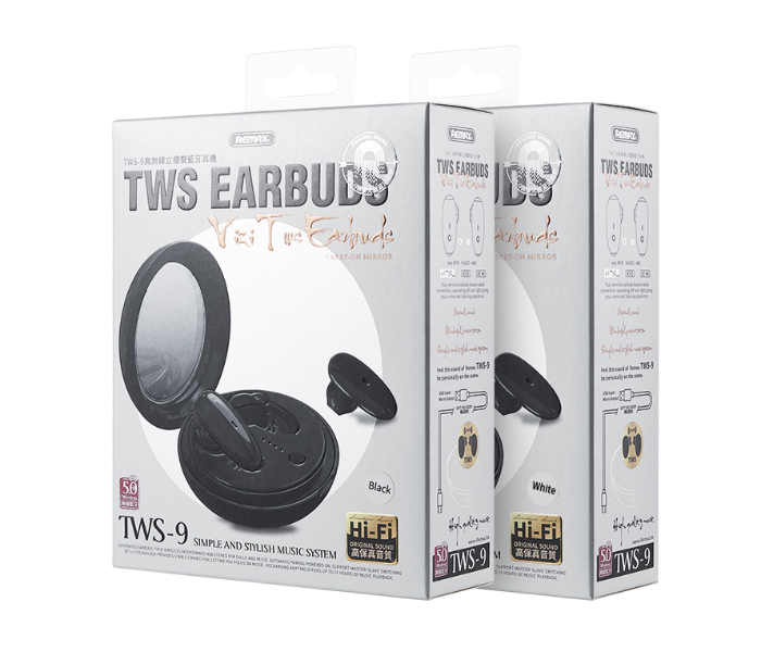 Remax TWS-9 Vizi Series TWS Earbuds -White - Zoom Image 2