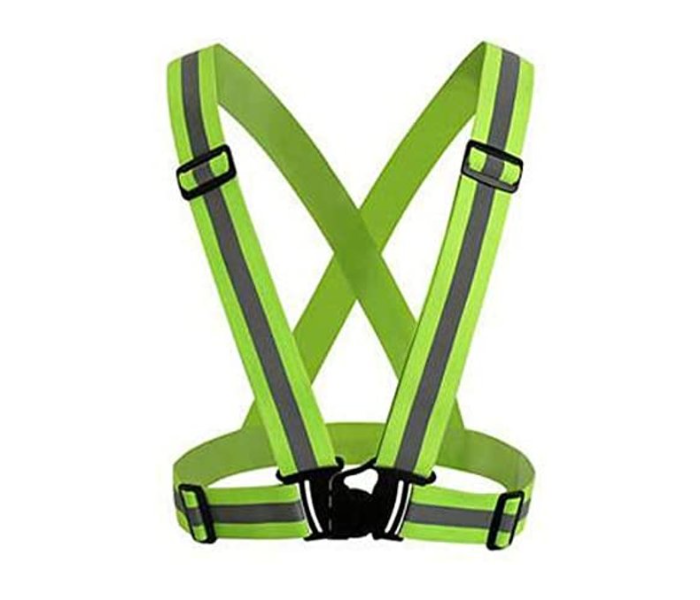 High Visibility Adjustable Safety Reflective Vest - Green - Zoom Image 1