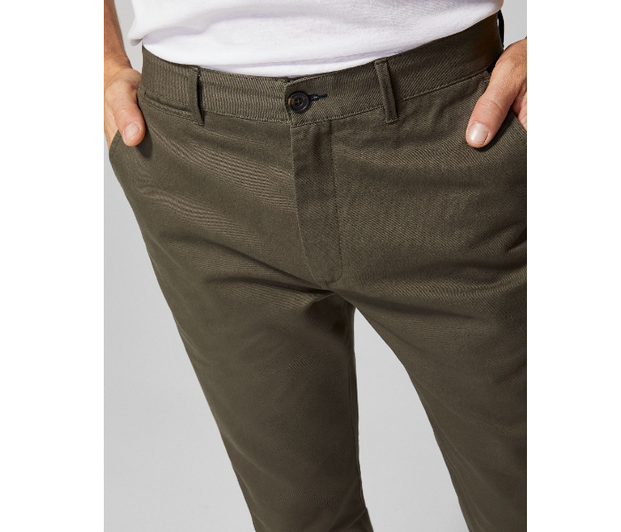 Springfield 155475125 Size 40 Chinos for Men - Green - Zoom Image 2