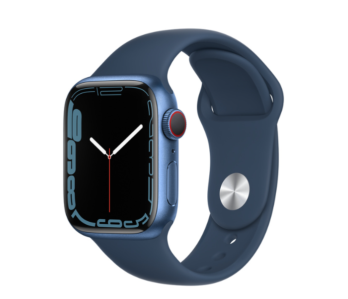 Apple Watch Series 7 GPS and Cellular 41mm Abyss Blue Aluminum Case with Sport Band - Zoom Image 1