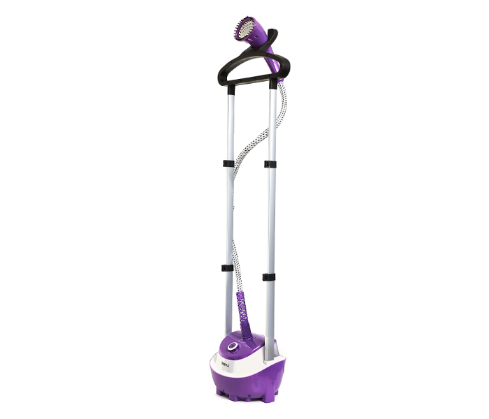 Impex GSM 6010 1.5 liter Garment Steamer with Temperature Control System 360 Degree Folding Swivel Hanger - White and Violet - Zoom Image 1