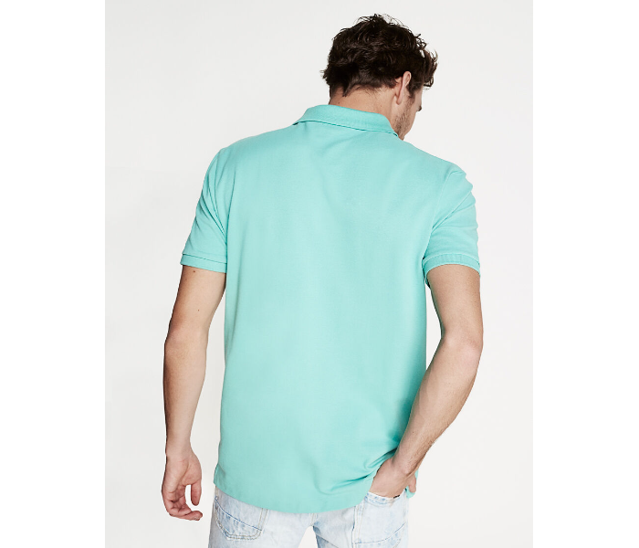 Springfield 855096423 XS Basic Polo Shirt for Men - Green - Zoom Image 3