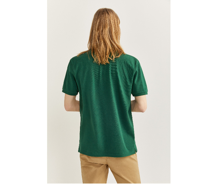 Springfield 855104924 XS Basic Polo Shirt for Men - Green - Zoom Image 3