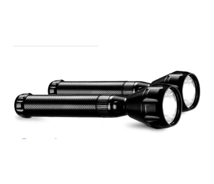 Impex CB 2228 5W Cree LED Set of 2 Rechargeable LED Handheld Flashlight - Black - Zoom Image