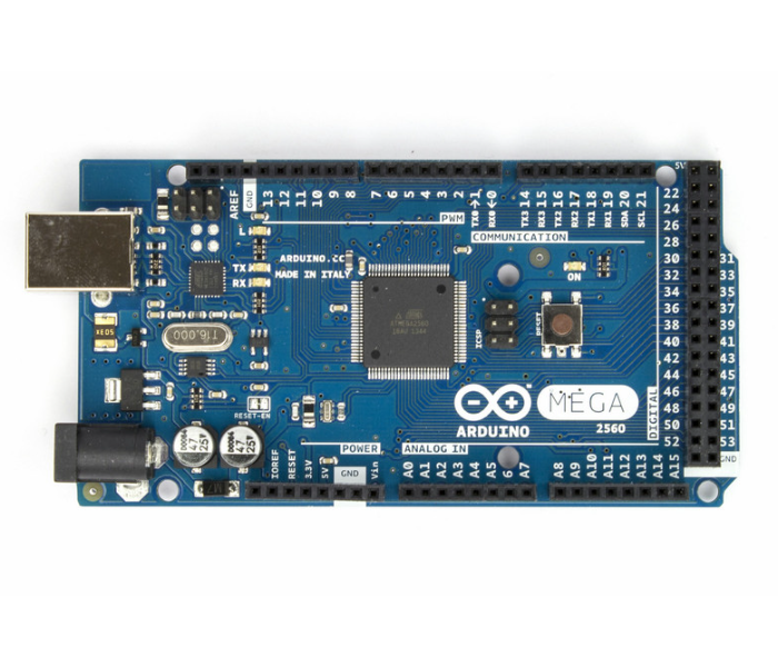 Arduino Mega 2650 Microcontroller Chip - Blue and Black - Zoom Image 1