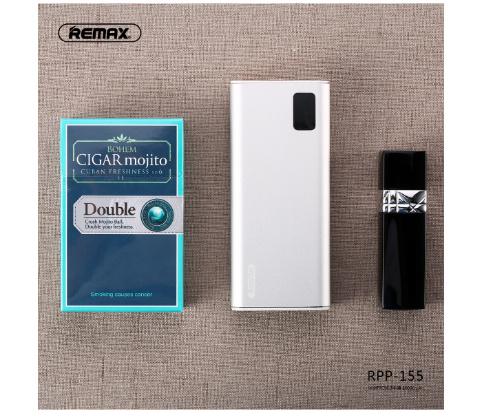 Remax RPP-155 Mini Pro 10000mAh 2 USB Power Bank - White - Zoom Image 2