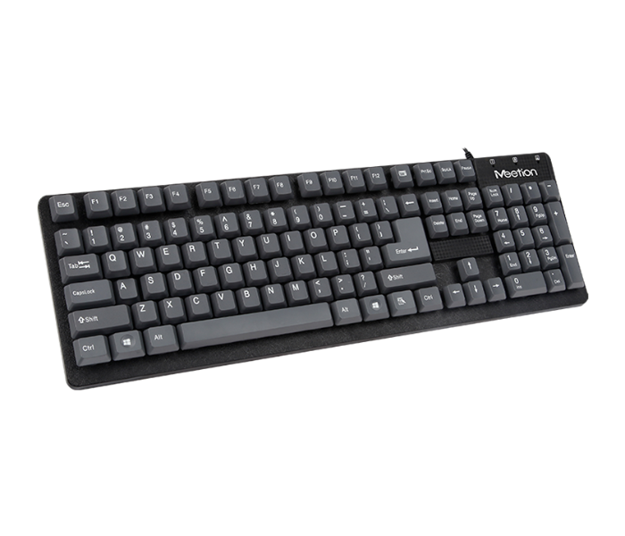 Meetion MT-K202 USB Corded Keyboard -Black and Grey - Zoom Image 3