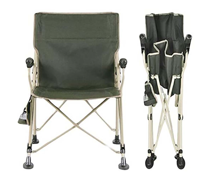 Home Pro FLDHC Doubel Layer Camping Folding Chair with PU Carry Bag - Green - Zoom Image 2