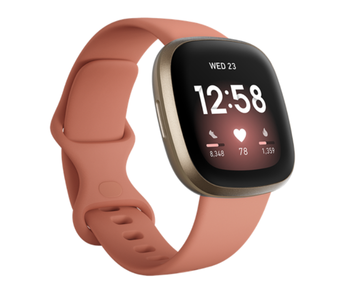 Fitbit Versa 3 Health and Fitness Smartwatch - Rose Gold - Zoom Image 1