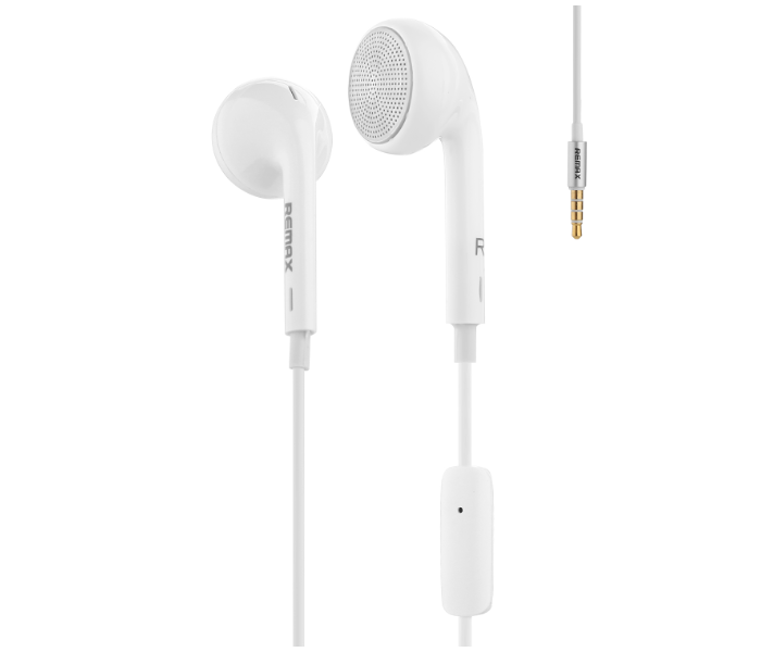 Remax RM-303 Pure Music Surround Wired Earphone - White - Zoom Image 1