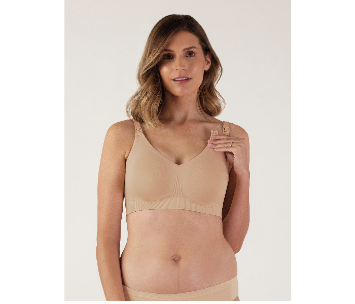 Bravado 1401BA-1 Small The Body Silk Seamless Cinnamon Nursing Bra  -Nude - Zoom Image 1