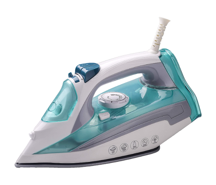 Impex IBS 403 2000W Electric Steam Iron Box - White and Blue - Zoom Image 1