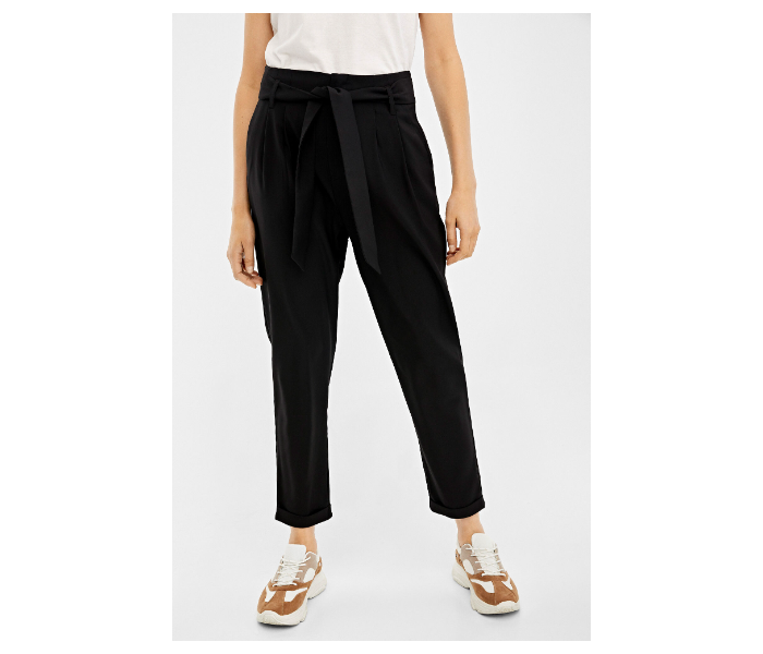 Springfield 683613501 Size 42 Cotton Pant for Women - Black - Zoom Image 1