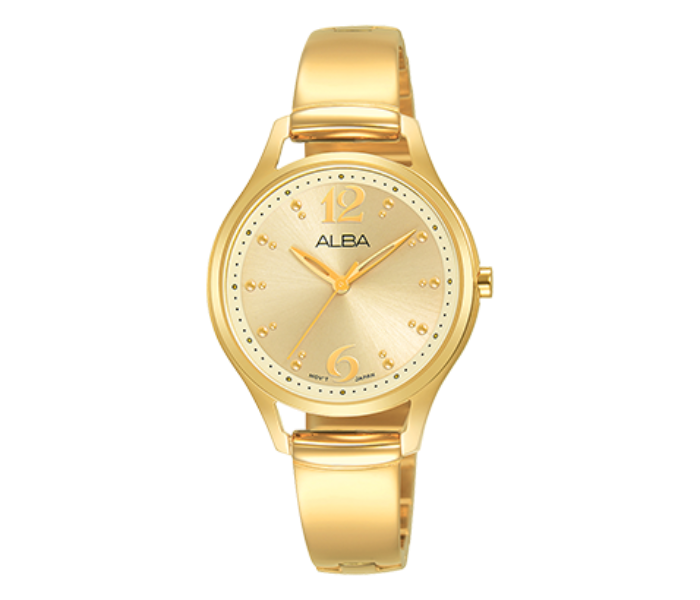 Alba AH8512X1 30mm Fashion Stainless Steel Analog Watch for Women - Gold - Zoom Image