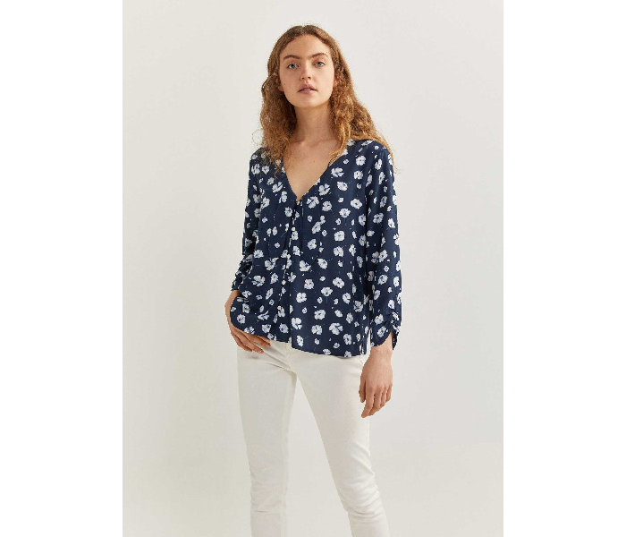 Springfield 679740717 Size 42 Long Sleeve Blouse for Women - Light Blue - Zoom Image 1