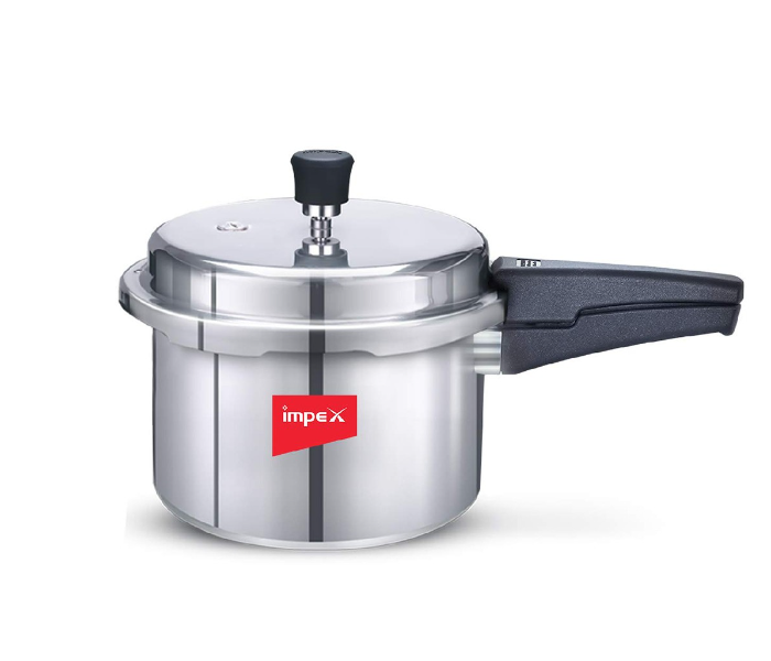 Impex ECO 3 3L Induction Base Outer Lid Aluminium Pressure Cooker - Silver - Zoom Image