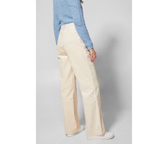 Springfield 683593797 Size 38 Cotton Pant for Women - White - Zoom Image 3