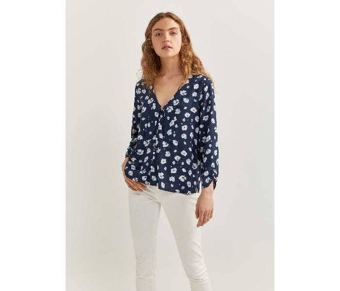 Springfield 679740717 Size 36 Long Sleeve Blouse for Women - Light Blue - Zoom Image 1