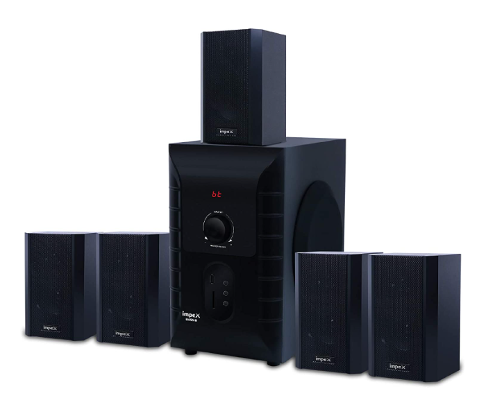 Impex HT 5107 45 Watts 5.1 Channel Multimedia Speaker System - Black - Zoom Image 1