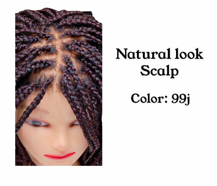 Natural Looking Short Braided Wig - Zoom Image 5