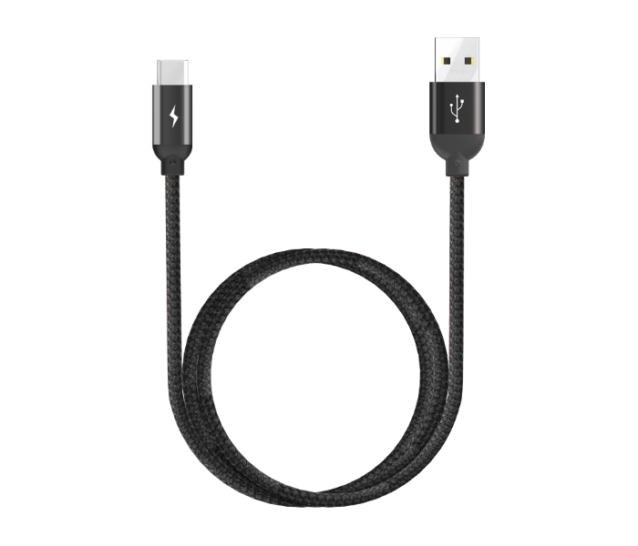 Wiwu YZ-104 1200Mm Yz-104 Atom Type-C Charging and Synic Cable - Black - Zoom Image