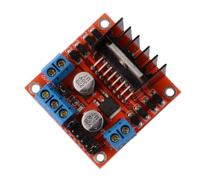 Motor Drive L298N Dual Controller Board Module -Red And Black - Zoom Image 1