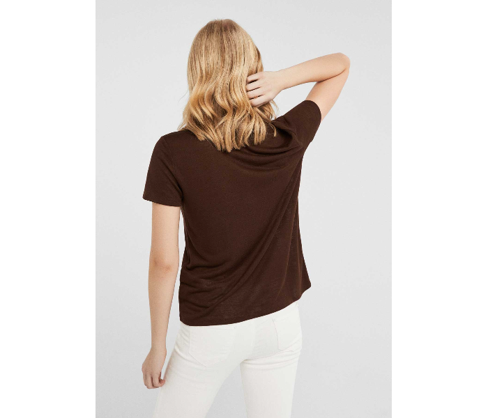 Springfield 886577936 Large T-Shirt for Women - Brown - Zoom Image 3