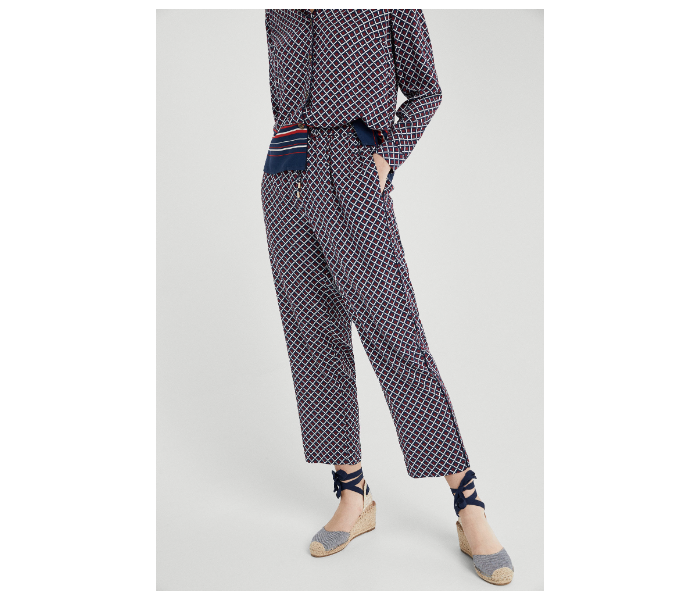 Springfield 683529517 Size 36 Cotton Jumpsuit for Women - Blue - Zoom Image 3