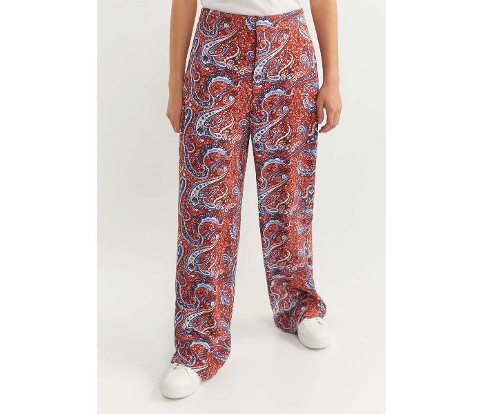 Springfield 683707766 Size 36 Cotton Pant for Women - Orange - Zoom Image 1