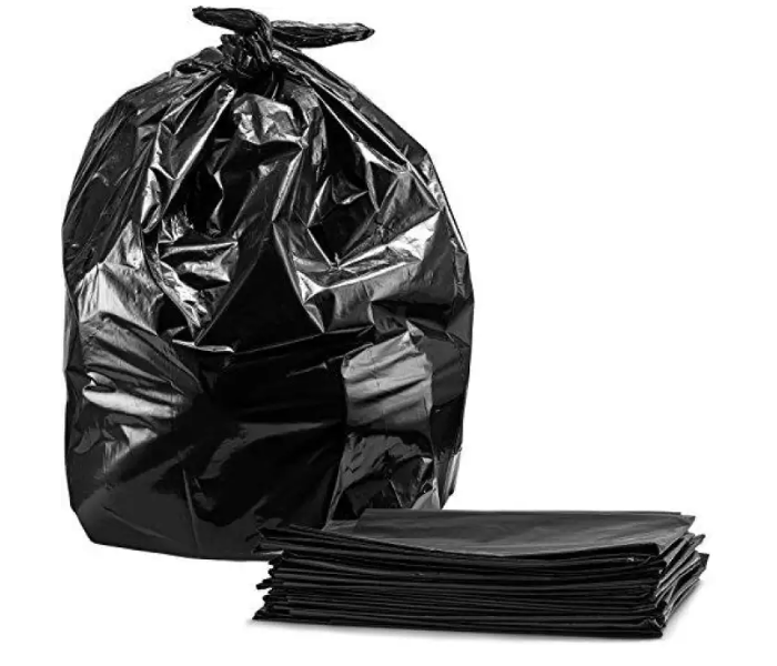 Mohajl 90 x 115cm Pack of 10 Recyclable 50 Microns Garbage Bag - Black - Zoom Image