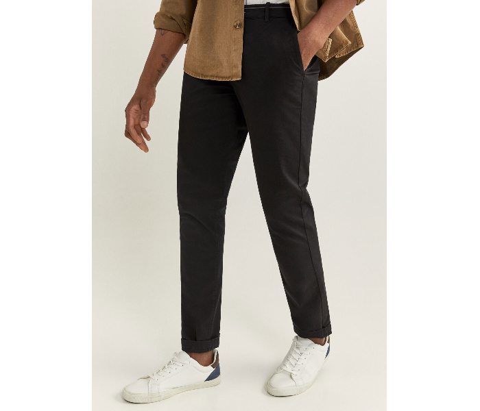 Springfield 155804801 Size 40 Chinos for Men - Black - Zoom Image 1