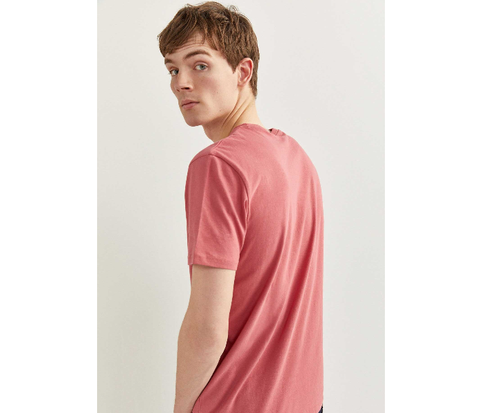 Springfield 712204771 XL Basic T-Shirt for Men - Pink - Zoom Image 3