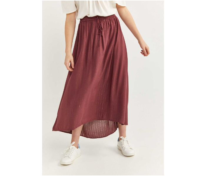 Springfield 688707468 Medium Skirt for Women - Wine - Zoom Image 2