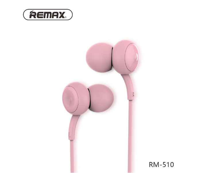 Remax RM-510 High Performance Wired Earphone - Pink - Zoom Image 4