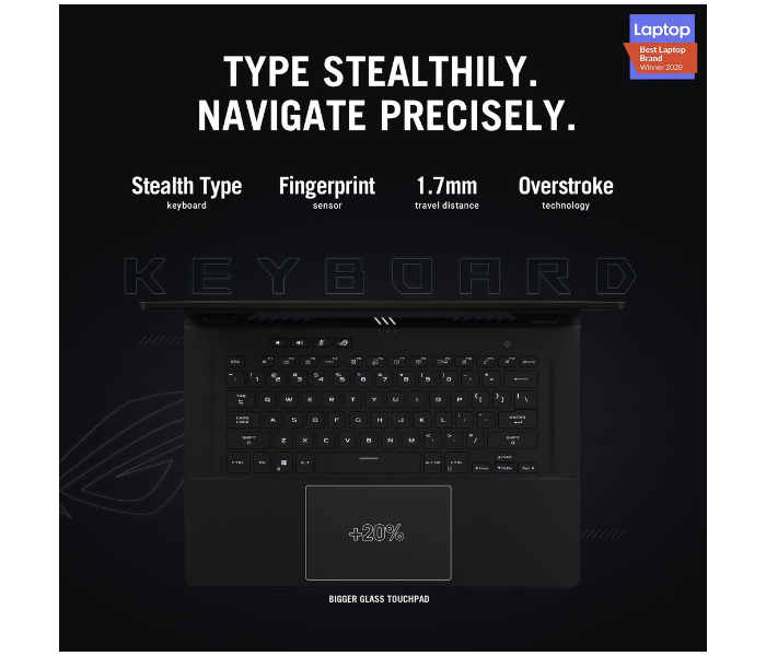 ASUS ROG ZEPHYRUS M16 GU603HM-K8059T 16.0 Inch WQXGA 165HZ Display Intel Core i7 11800H 2.30Ghz Processor 16GB RAM 1TB SSD 6GB NVIDIA Geforce RTX3060 Graphics Win 10 Home - Black - Zoom Image 2