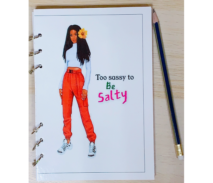 Too Sassy To Be Salty Metal Bound Notebook - Zoom Image 1