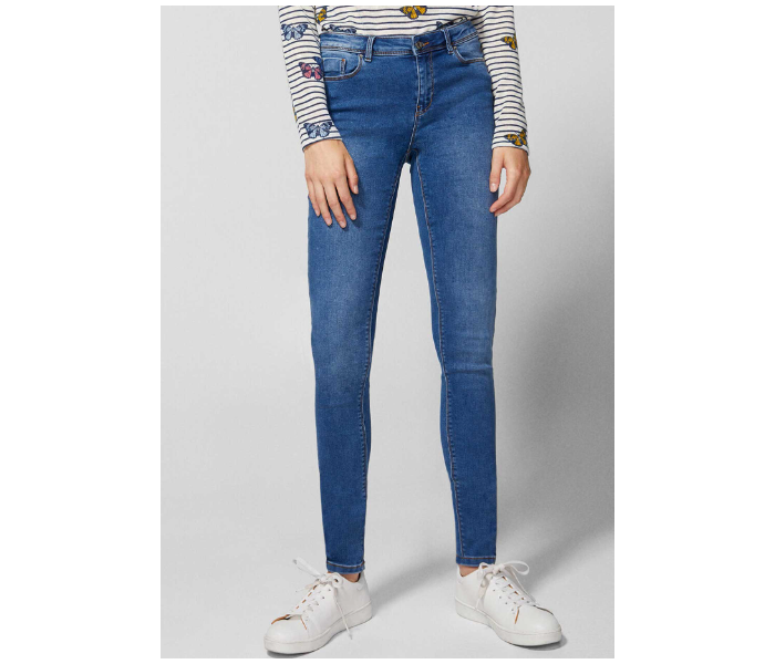 Springfield 684526614 Size 44 Basic Denim for Women - Medium Blue - Zoom Image 1