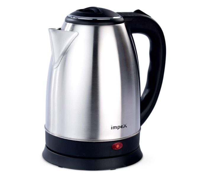 Impex Steamer 1801 1500W 1.8 Litres Stainless Steel Electric Kettle - Black and Silver - Zoom Image 1