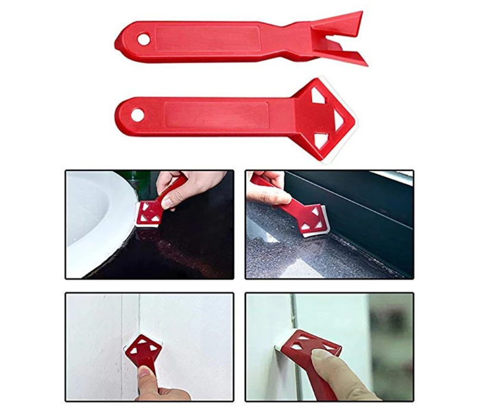 OEM 2 Piece Silicone Glass Sealant Remover Tool Kit - Red - Zoom Image 5