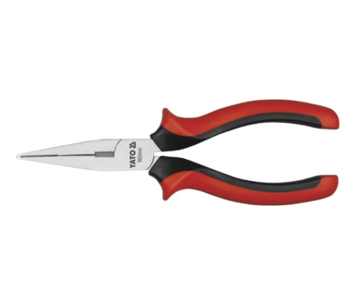 Yato YT-2029 160mm High Carbon Steel Flat Nose Plier - Black and Red - Zoom Image