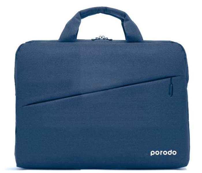 Porodo PD-LPSLV156-BLU Lifestyle Nylon Fabric 15.6 inch Laptop Sleeve Bag - Blue - Zoom Image