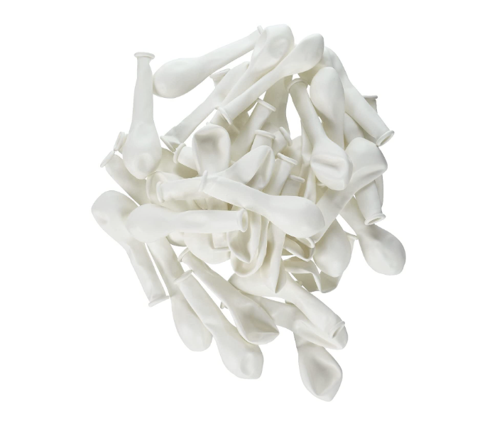 Mira Decor M-D-N5-251 5 inch Pack of 25 Piece Latex Balloon - White - Zoom Image