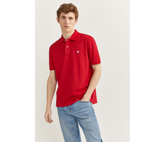 Springfield 855102260 Large Basic Polo Shirt for Men - Red - Zoom Image 1