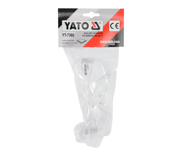 Yato YT-7360 Polycarbonate Safety Glass - White - Zoom Image 2