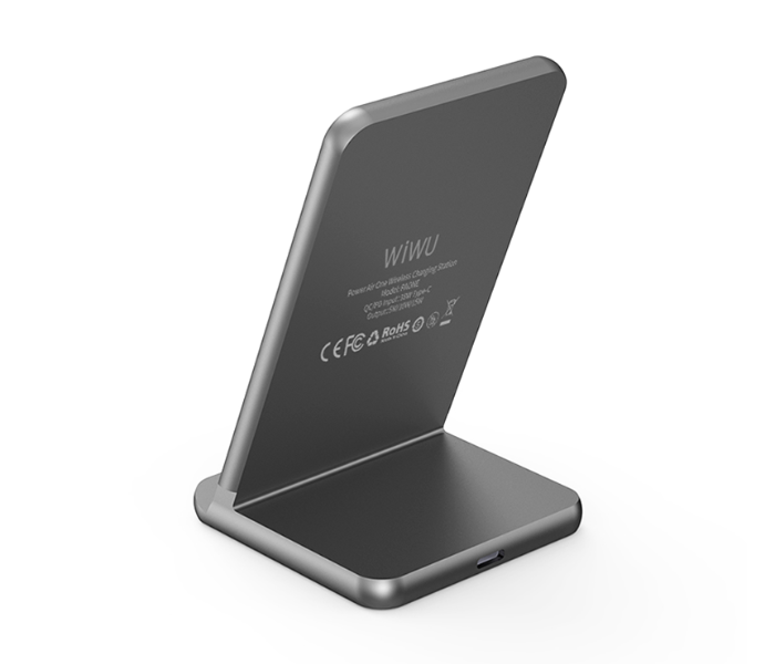 Wiwu PA18WOWC 18W Power Air One Wireless Charger - Grey - Zoom Image 4