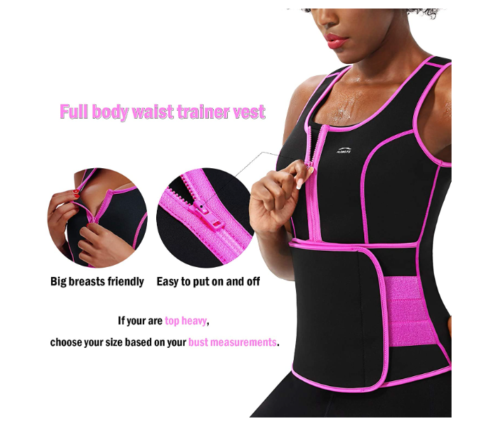 FN-Along Fit Medium Body Shaper Waist Trainer Vest for Women - Zoom Image 2